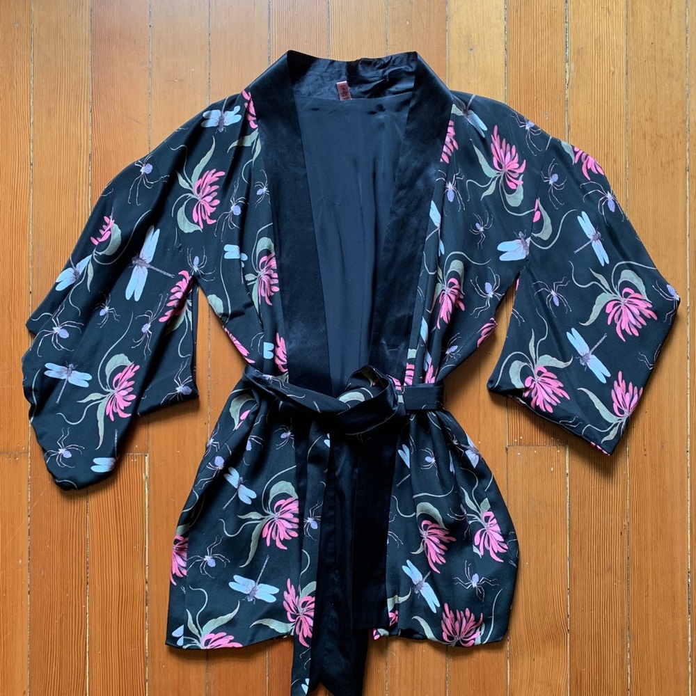AGENT PROVOCATEUR Silk DAMSELLA Kimono Robe